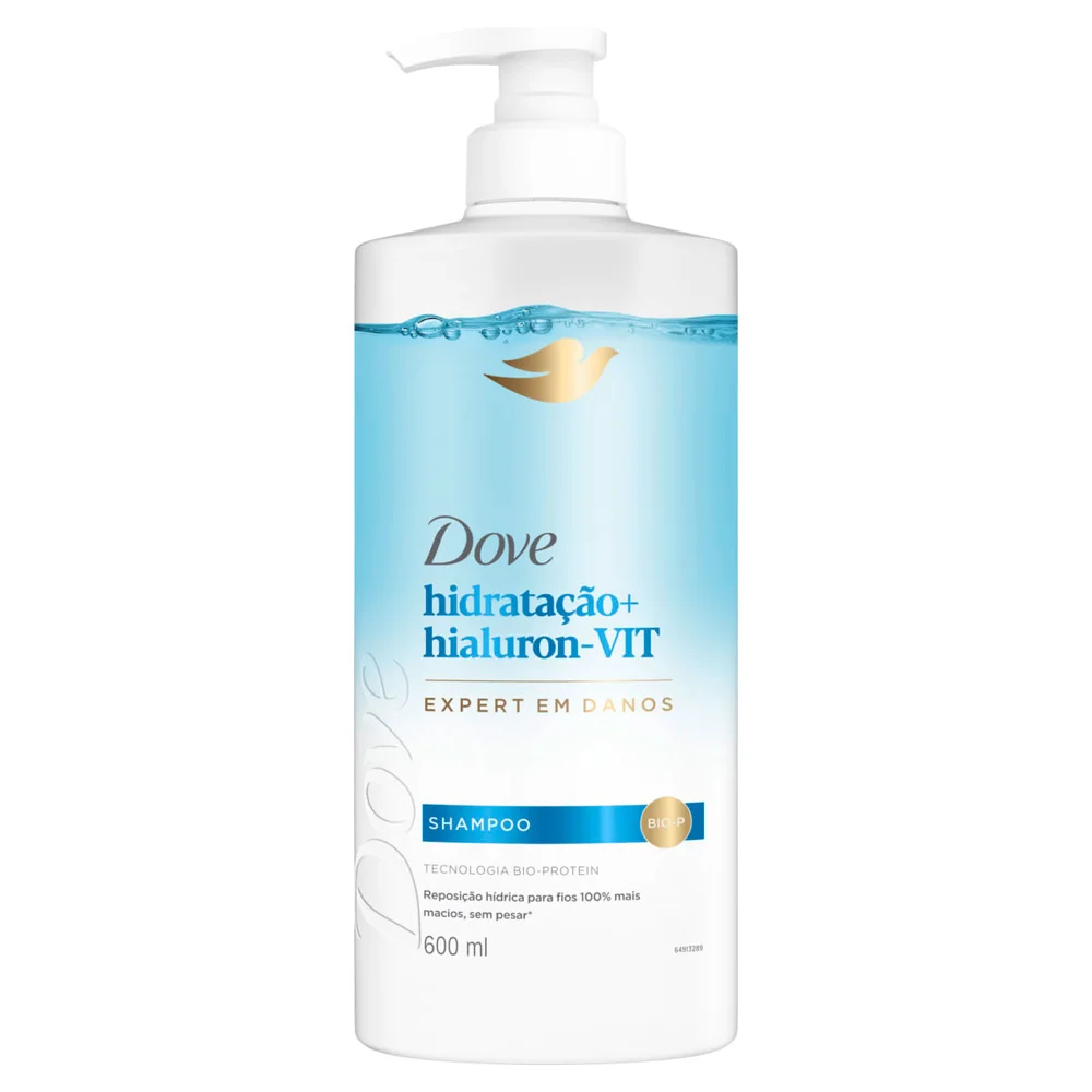 Shampoo Dove Hidratação + Hialuron-Vit 600ml
