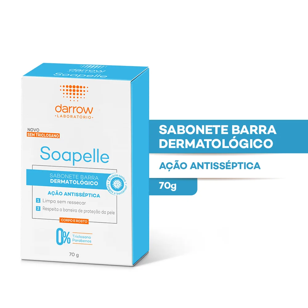 Sabonete em Barra Facial Soapelle Antisséptico 70g
