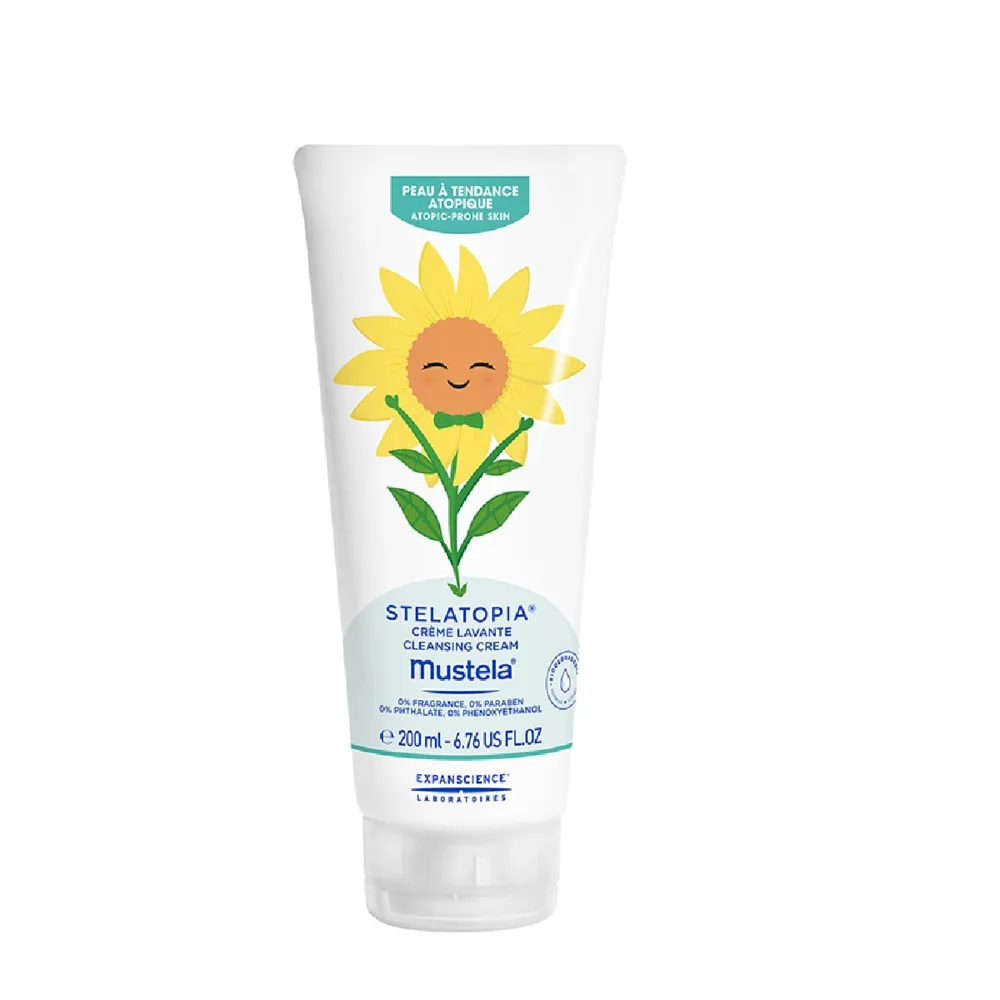 Creme de Limpeza Mustela Stelatopia Bebê Hipoalergênico 200ml