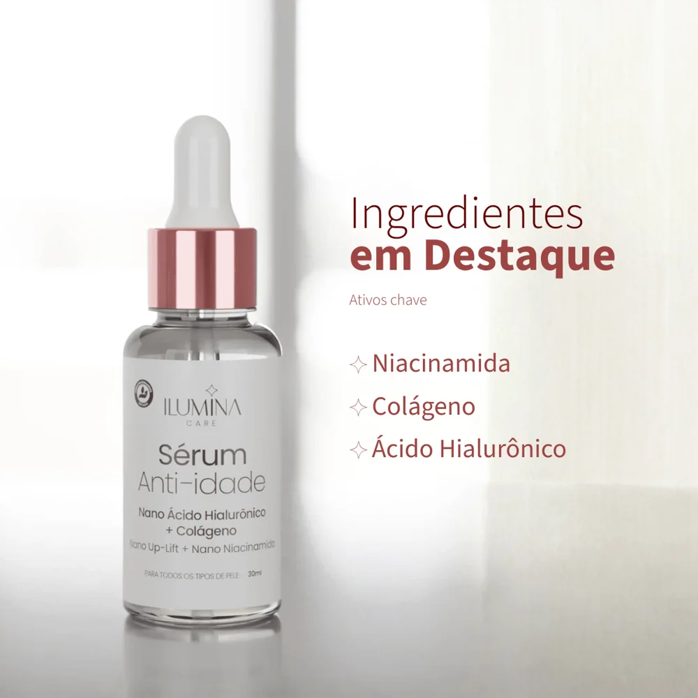 Kit Sérum Anti-idade + Sérum Noturno Renovador