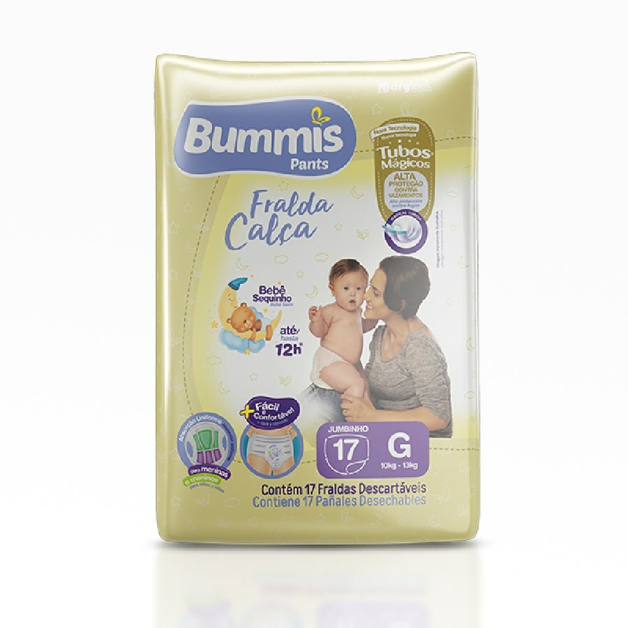Fralda Calça Bummis Pants Jumbinho G - 17 Unidades