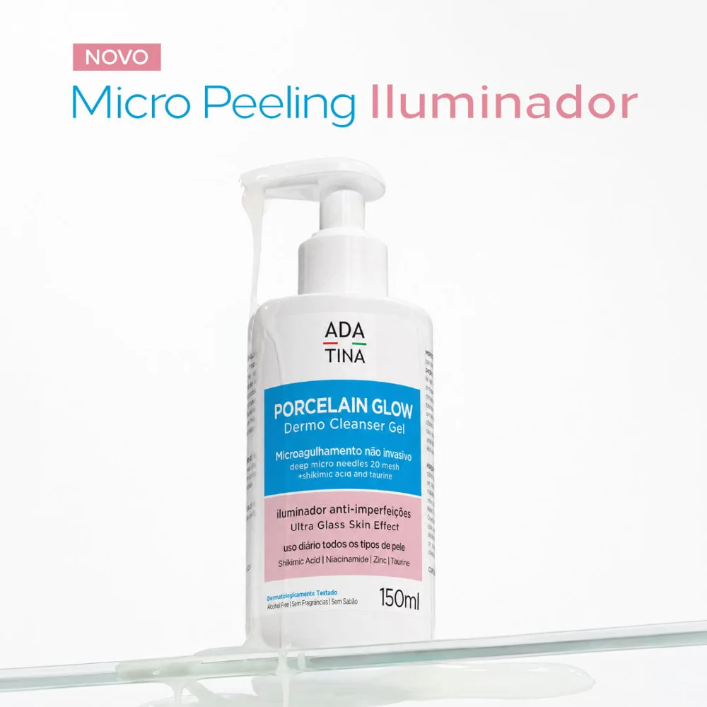 Gel de Limpeza Facial Iluminador Ada Tina Porcelain Glow