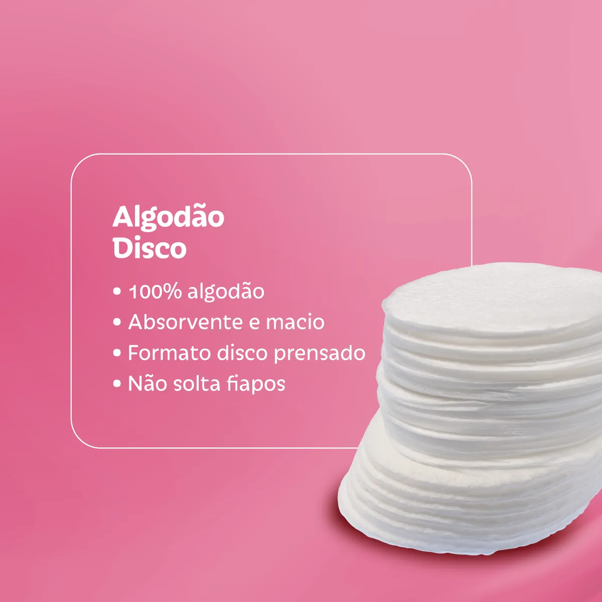 Algodão Disco Needs Beauty 100 Unidades