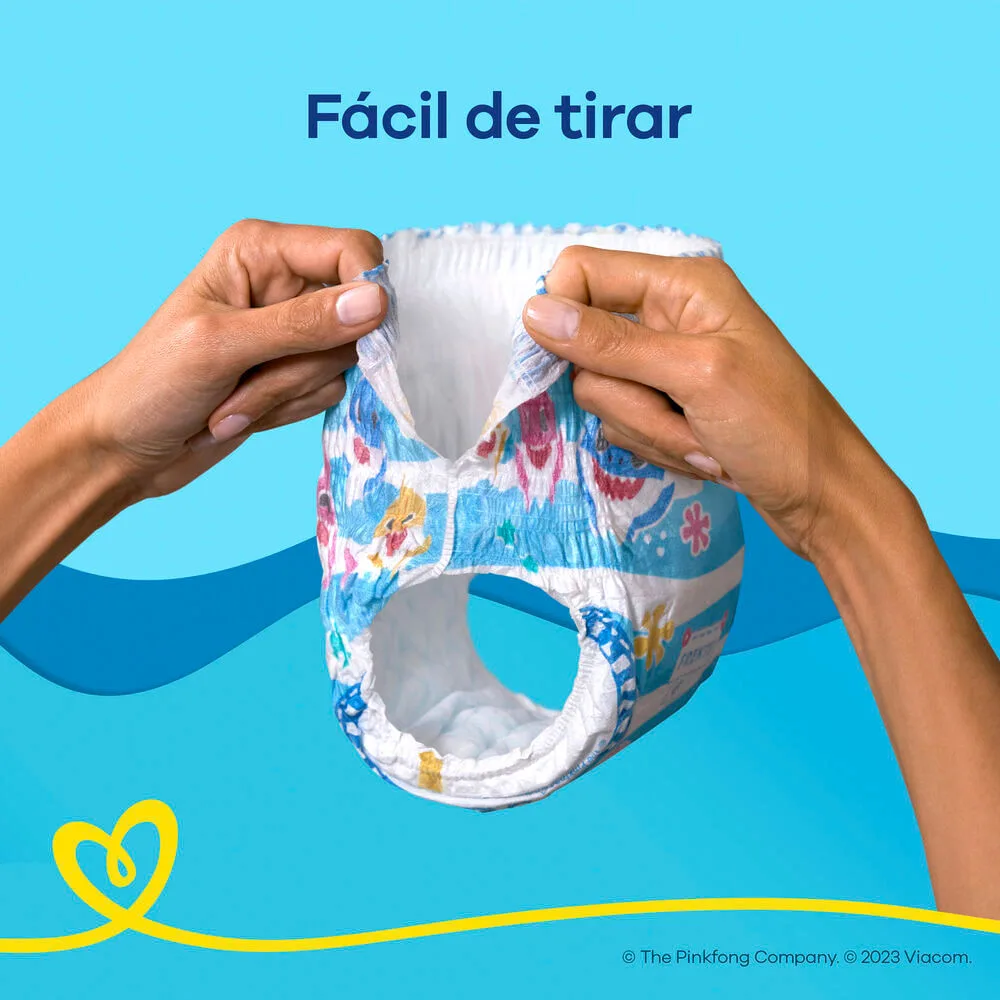 Fralda Pampers Splashers Baby Shark G/XG 10 Unidades