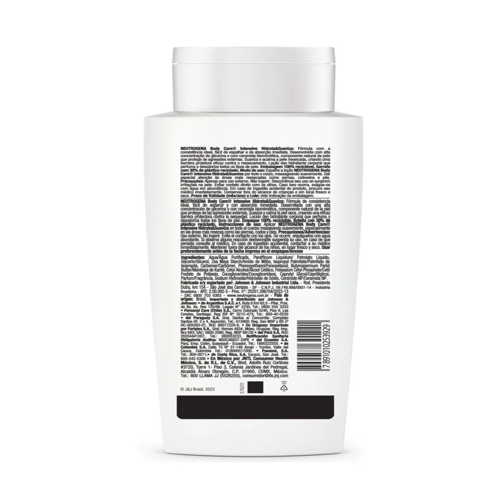 Loção Corporal Neutrogena Body Care Intensive Hidrata e Suaviza 200ml