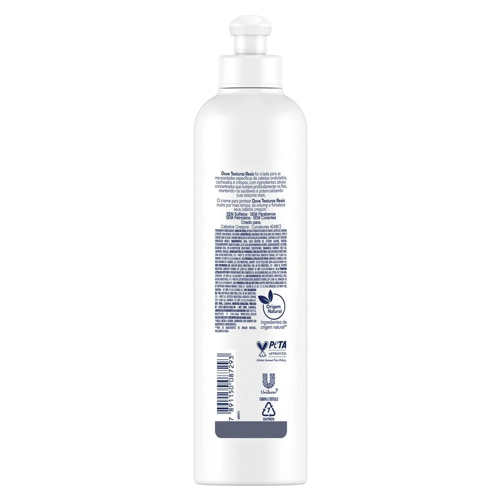 Creme de Pentear Dove Texturas Reais Crespos 355ml