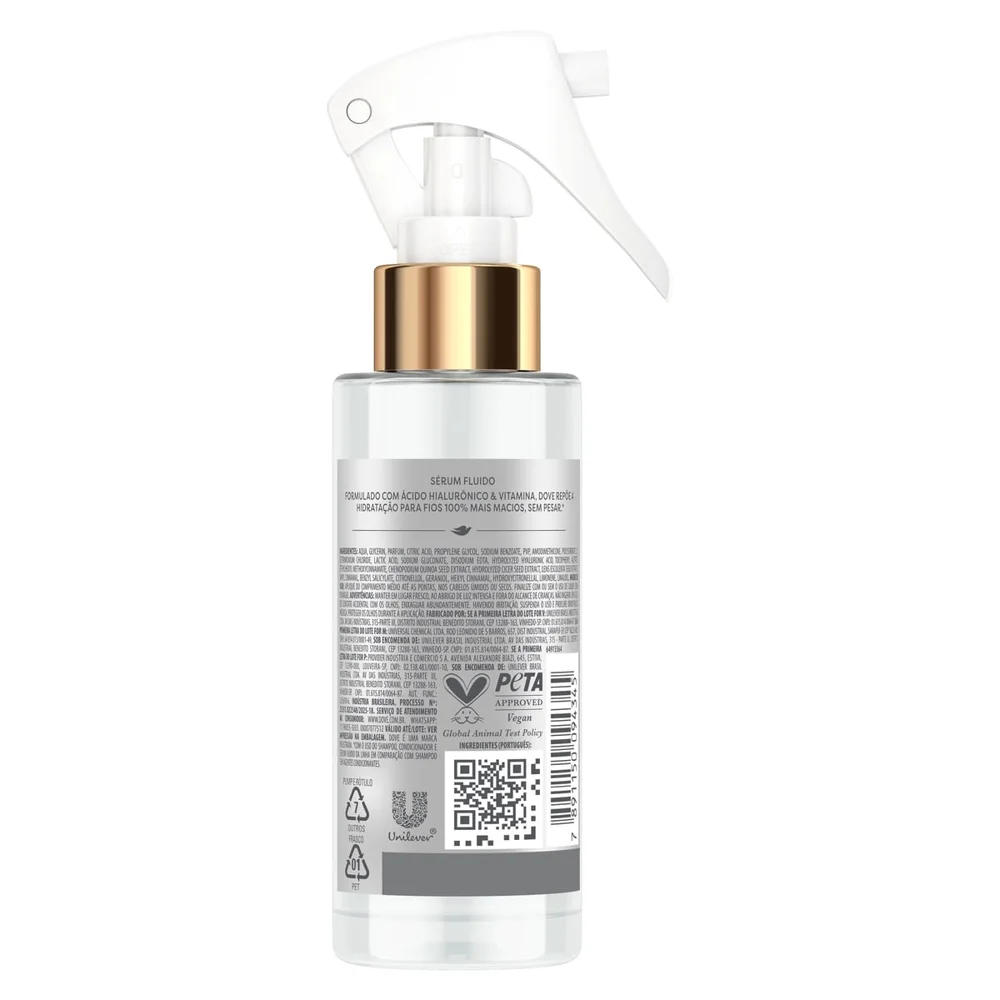 Sérum Fluido Dove Hidratação + Hialuron-VIT Spray 110ml