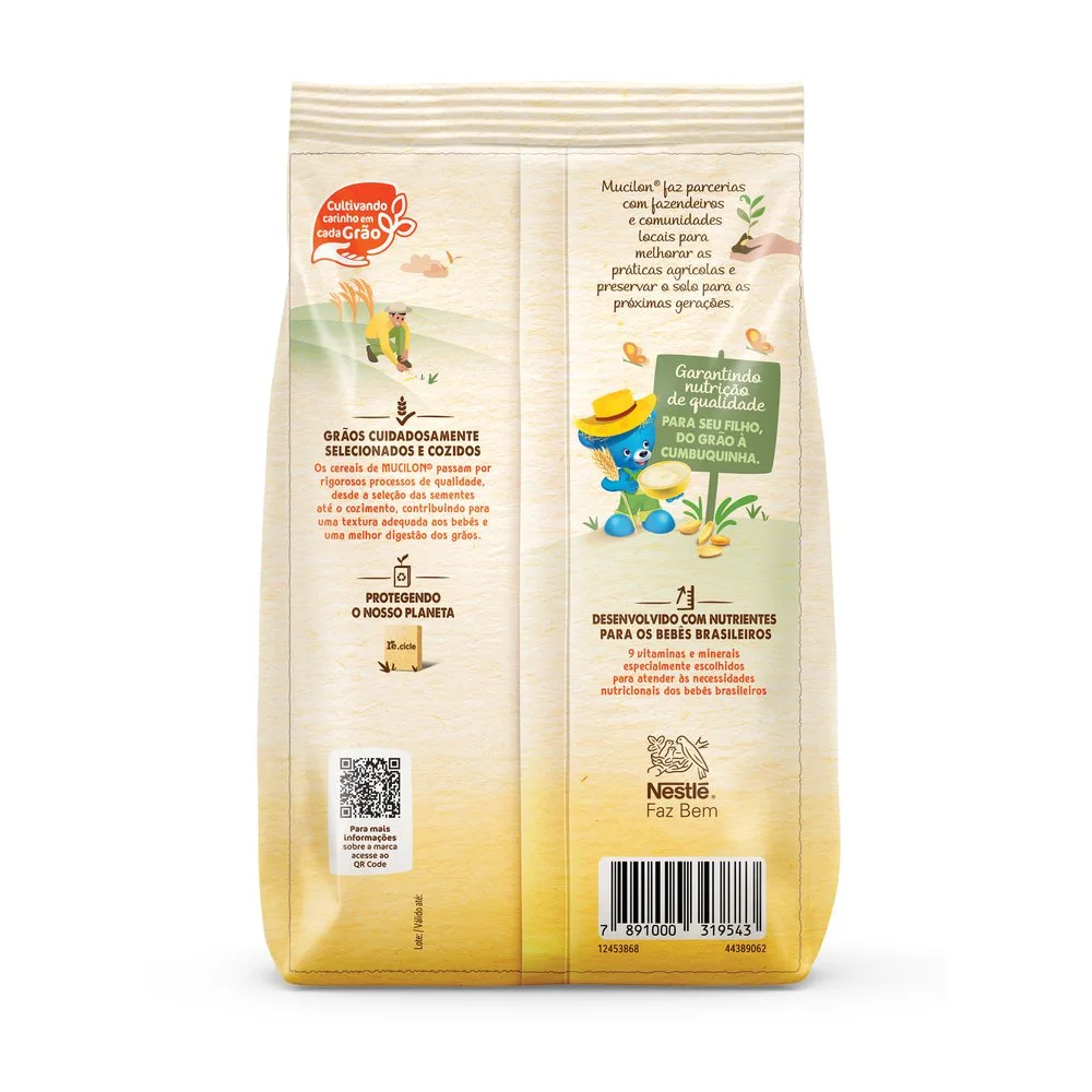 Cereal Infantil Mucilon Arroz e Aveia +6 meses 180g
