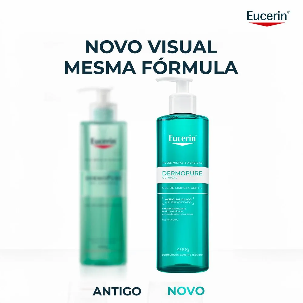 Gel de Limpeza Facial Eucerin DermoPure Oil Control Gentil 400g