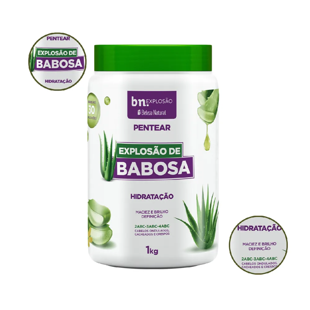Creme de Pentear Beleza Natural Explosão de Babosa 1Kg