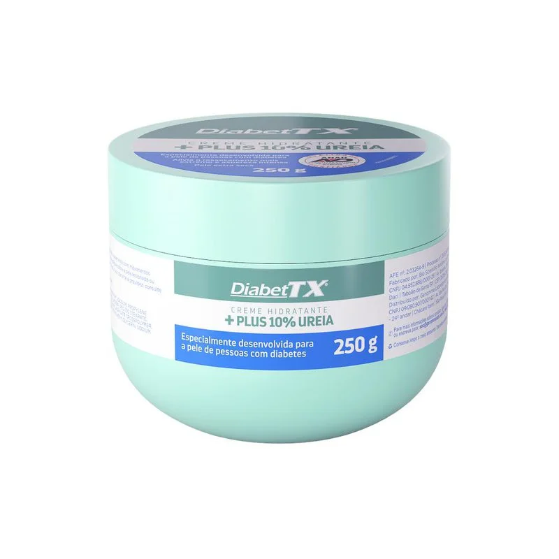 Creme Corporal DiabetTX Plus 10% Ureia Pele Diabética 250g