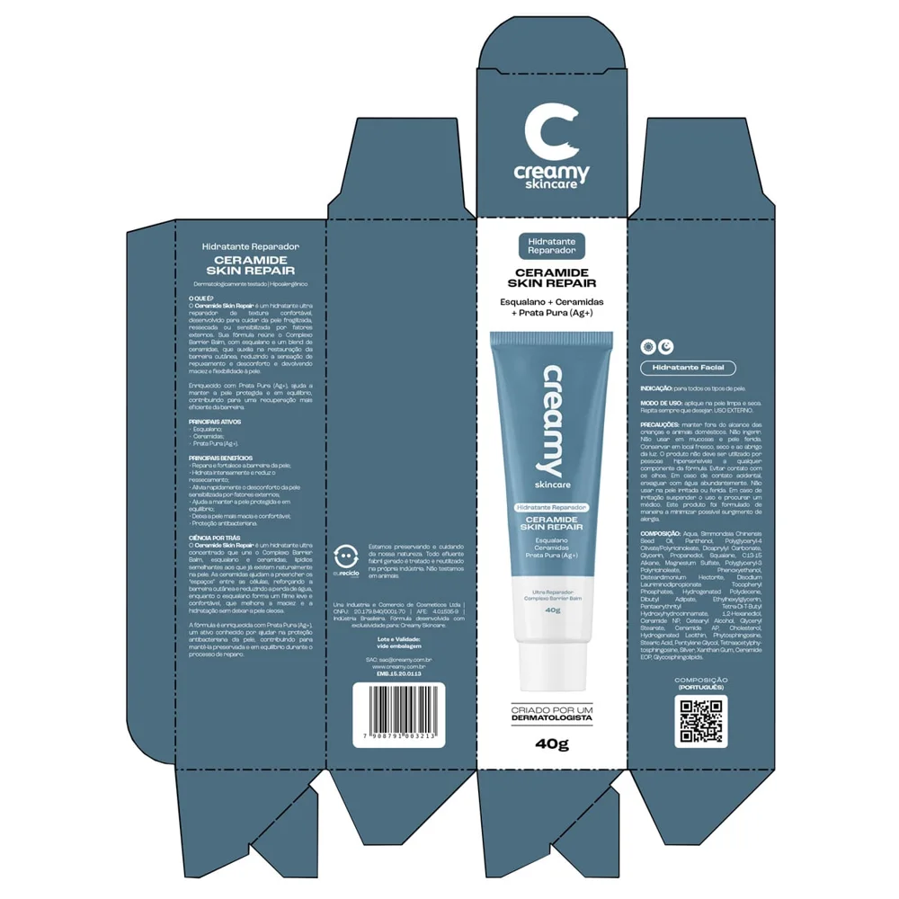 Creme Hidratante Corporal Creamy Ceramide Skin Repair 40g