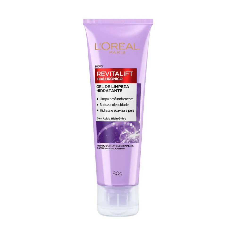 Gel de Limpeza Facial L'Oréal Paris Revitalift Hialurônico Anti Idade 80g