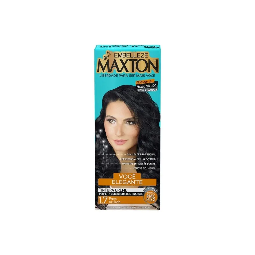 Tintura Maxton Preto Azulado Mistério 1.7
