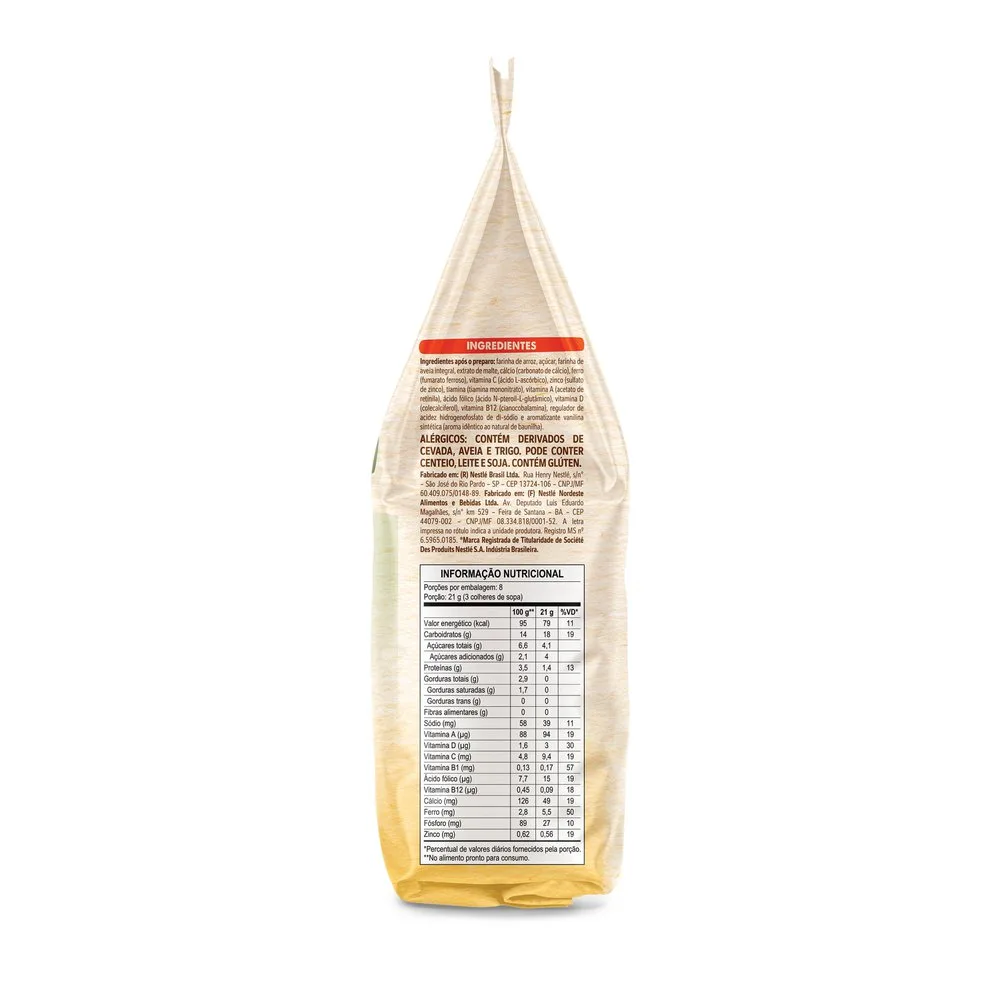Cereal Infantil Mucilon Arroz e Aveia +6 meses 180g