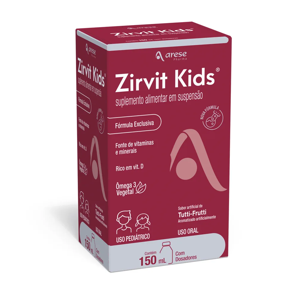 Zirvit Kids Sabor Tutti-Frutti Suspensão Oral 150ml
