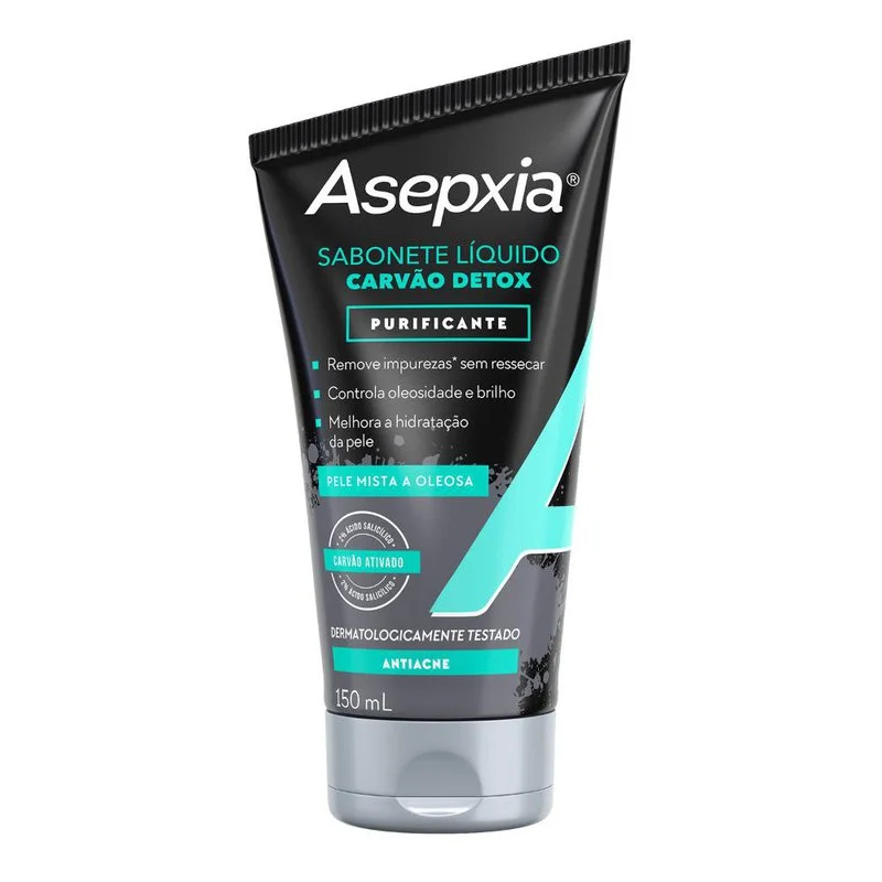 Sabonete Líquido Facial Asepxia Limpeza Profunda Antioleosidade Ácido Salicílico 2% 150ml