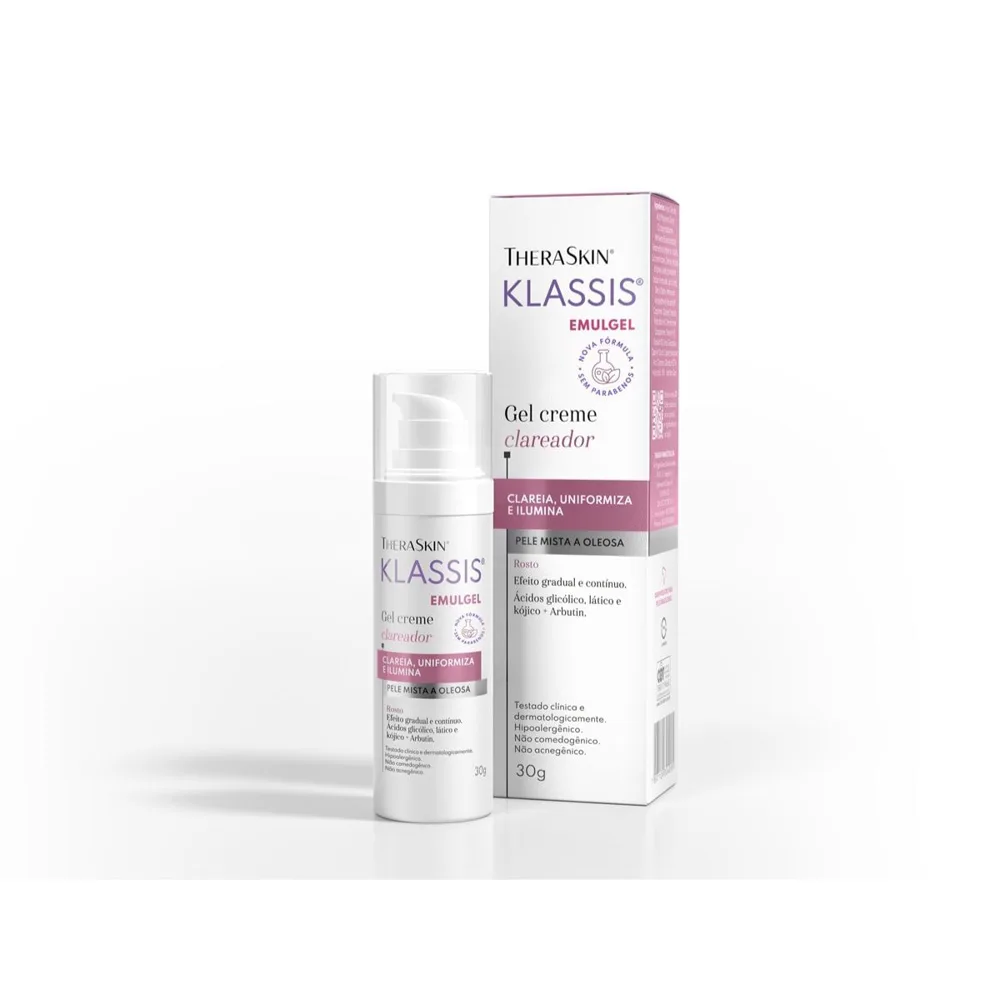 Gel Creme Facial Theraskin Klassis Clareador FPS 20 30g
