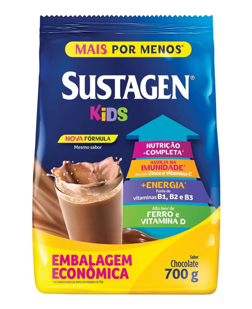 Complemento Alimentar Infantil Sustagen Kids Sabor Chocolate 700g