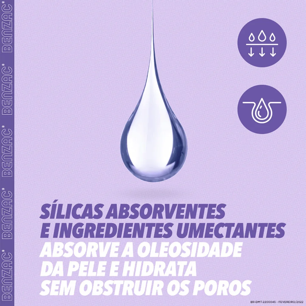 Hidratante Facial Dermotivin Benzac Oil Control Matificante Pele Oleosa e Acneica 50ml
