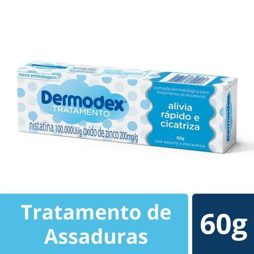 Dermodex Tratamento 100.000 U.I./g + 200 mg/g Pomada para Assadura 60g