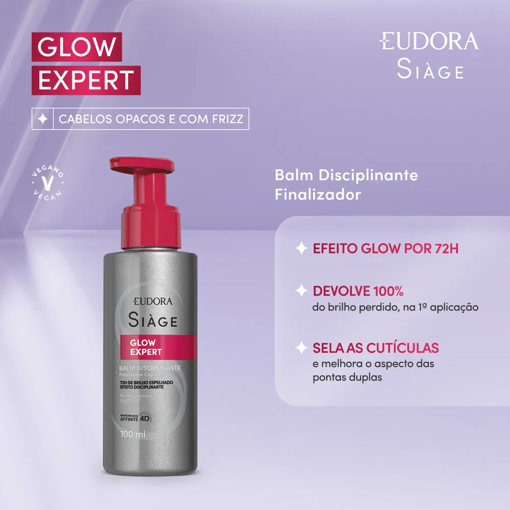 Leave-in Eudora Siàge Glow Expert Balm Disciplinante 100ml