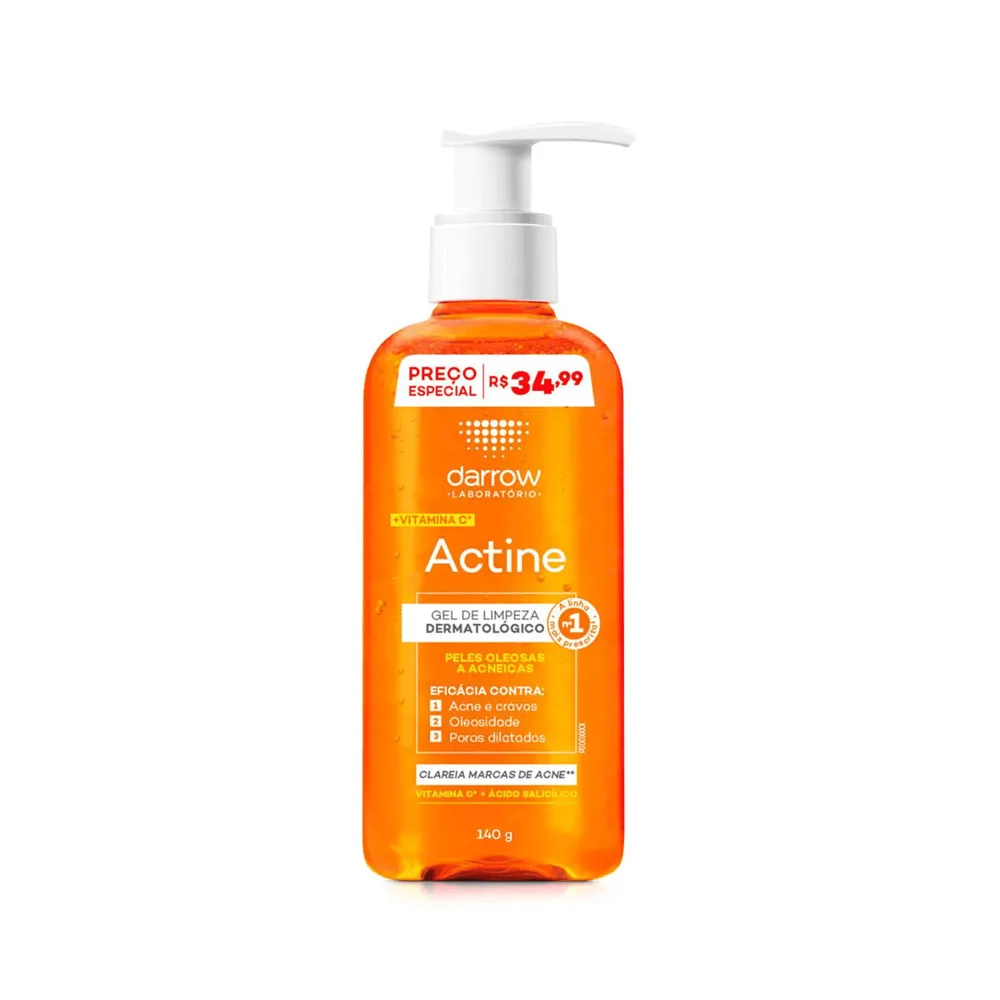 Gel de Limpeza Facial Darrow Actine Antioleosidade 140g