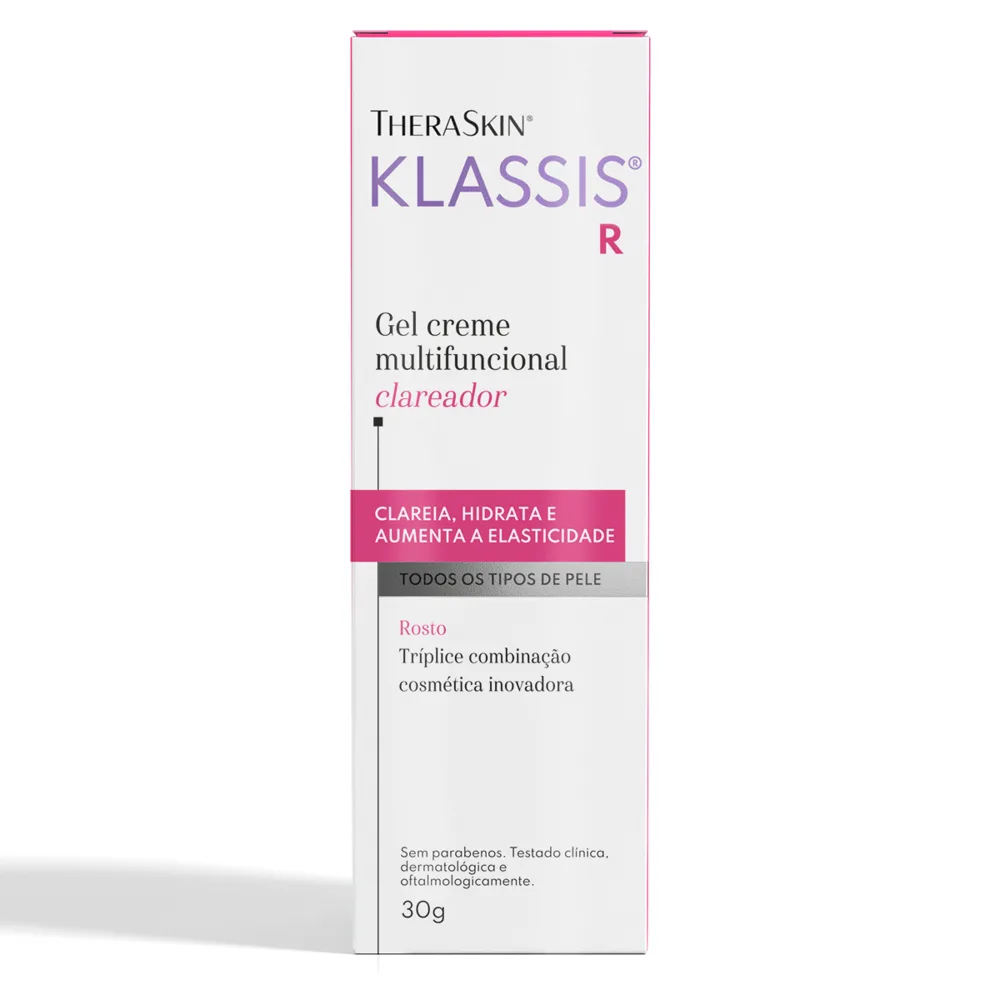 Gel Creme Facial Theraskin Klassis R Clareador 30g