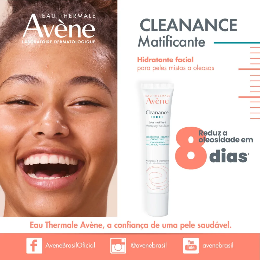 Hidratante Facial Avène Cleanance Matificante 40ml
