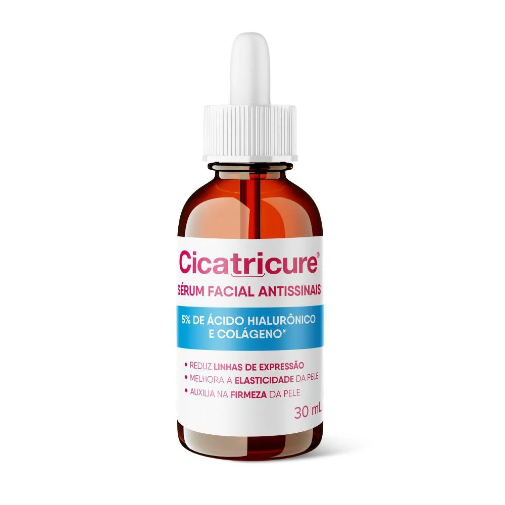Sérum Facial Cicatricure Antissinais com Ácido Hialurônico e Colágeno 30ml
