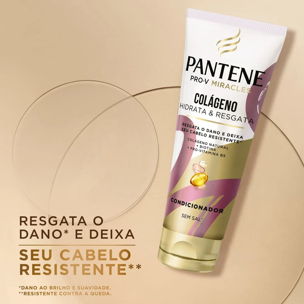 Condicionador Pantene Pro-V Miracles Colágeno Hidrata & Resgata 250ml