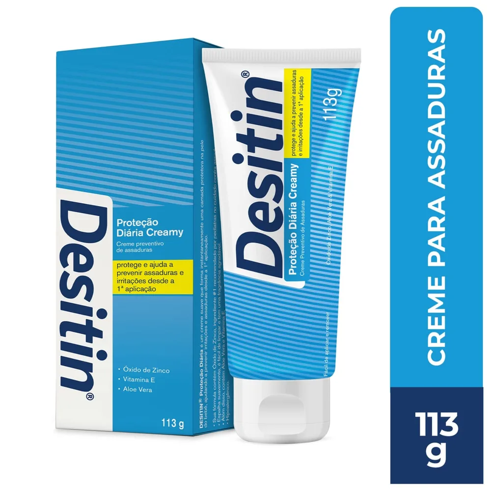 Creme Preventivo De Assaduras Desitin Proteção Diária Creamy 113G