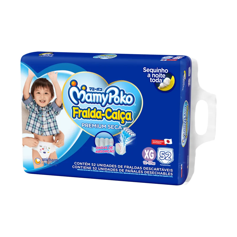 Fralda-Calça MamyPoko Cuidado Real XG 52 Unidades