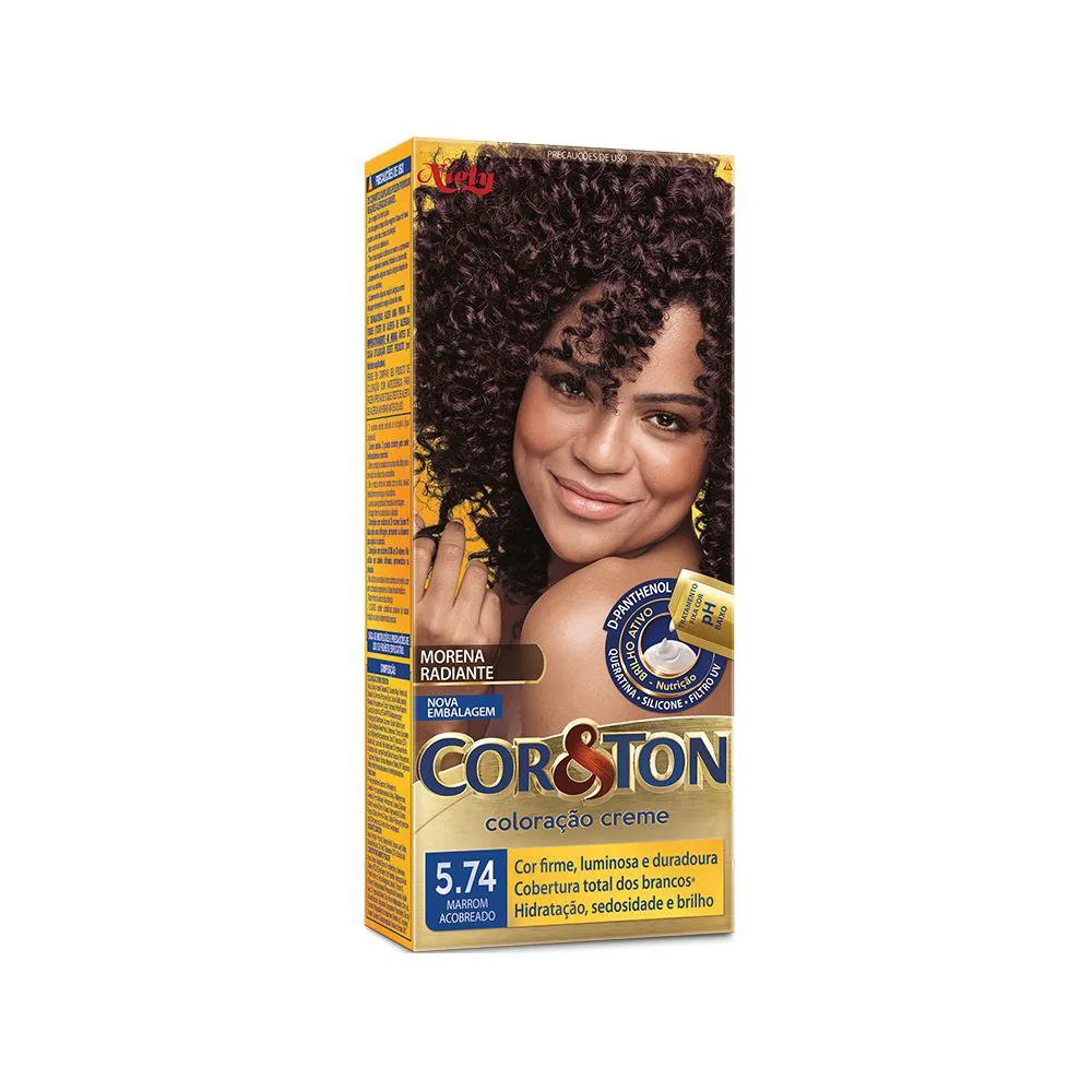 Tintura Niely Cor&Ton Marrom Acobreado 5.74