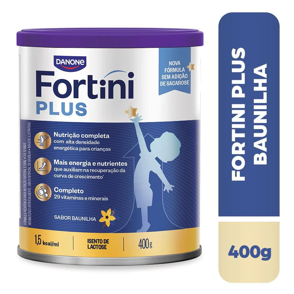Suplemento Alimentar Infantil Fortini Plus Sabor Baunilha 400g