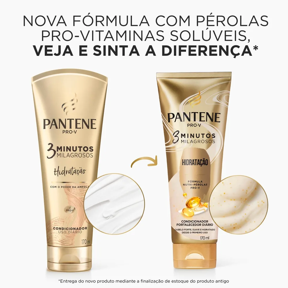 Condicionador Pantene Pro-V 3 Minutos Milagrosos Hidratação 170ml