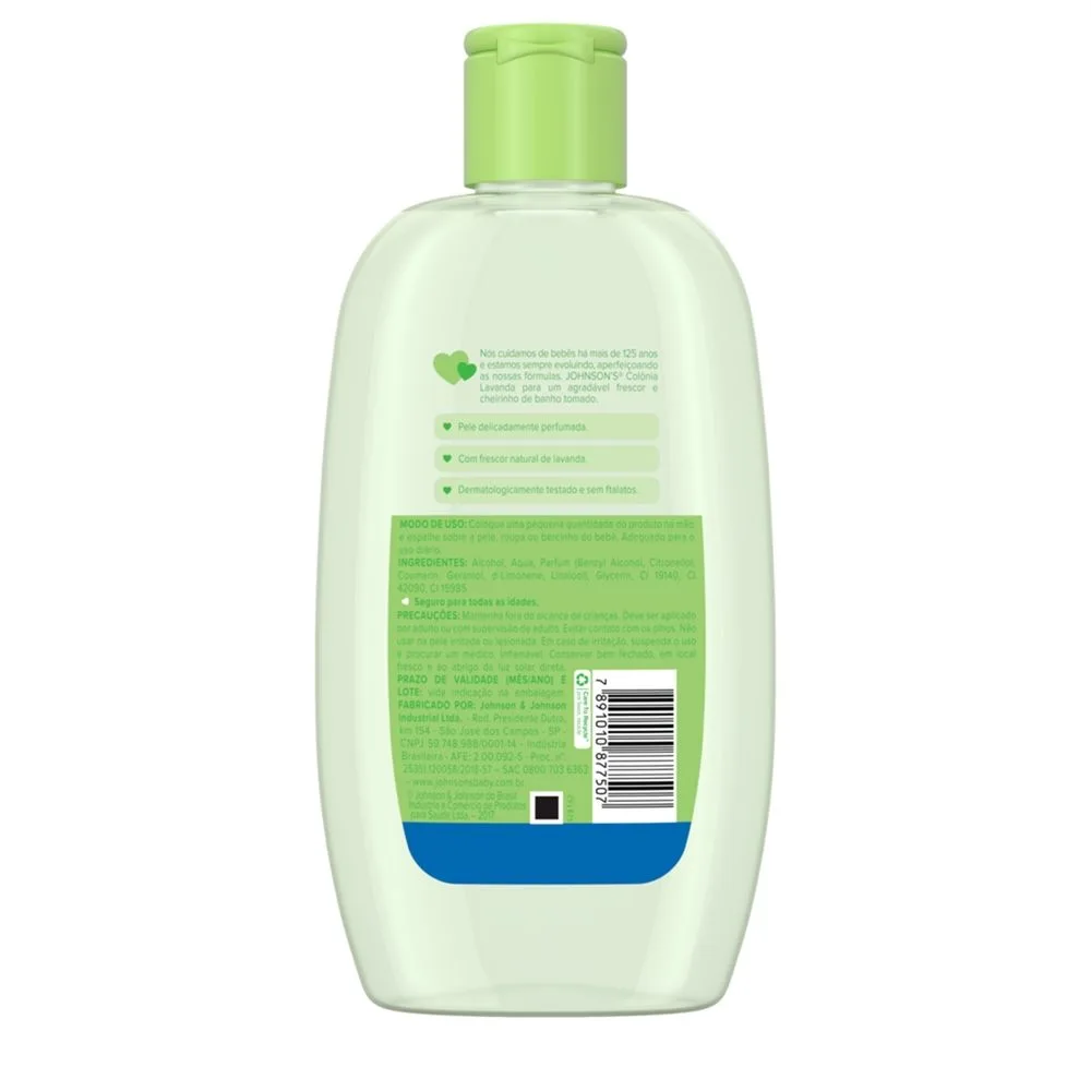 Colônia Johnson’s Baby Lavanda 400ml