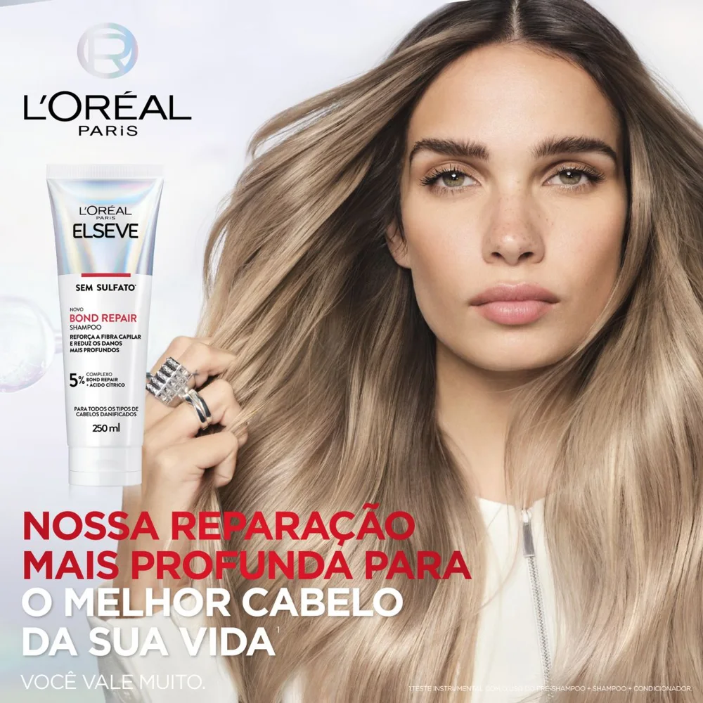 Shampoo Elseve Bond Repair Ácido Cítrico 250ml