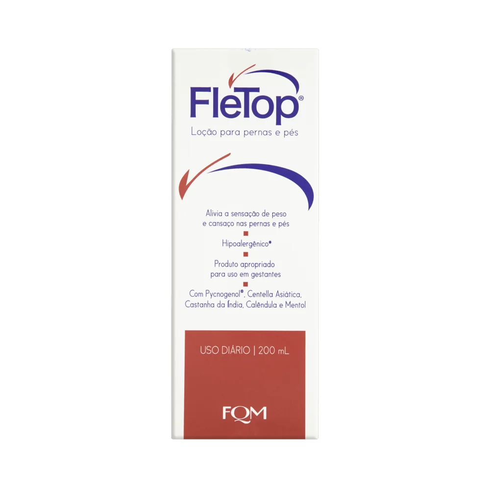 Loção Corporal Fletop Revitalizante para Pernas e Pés 200ml