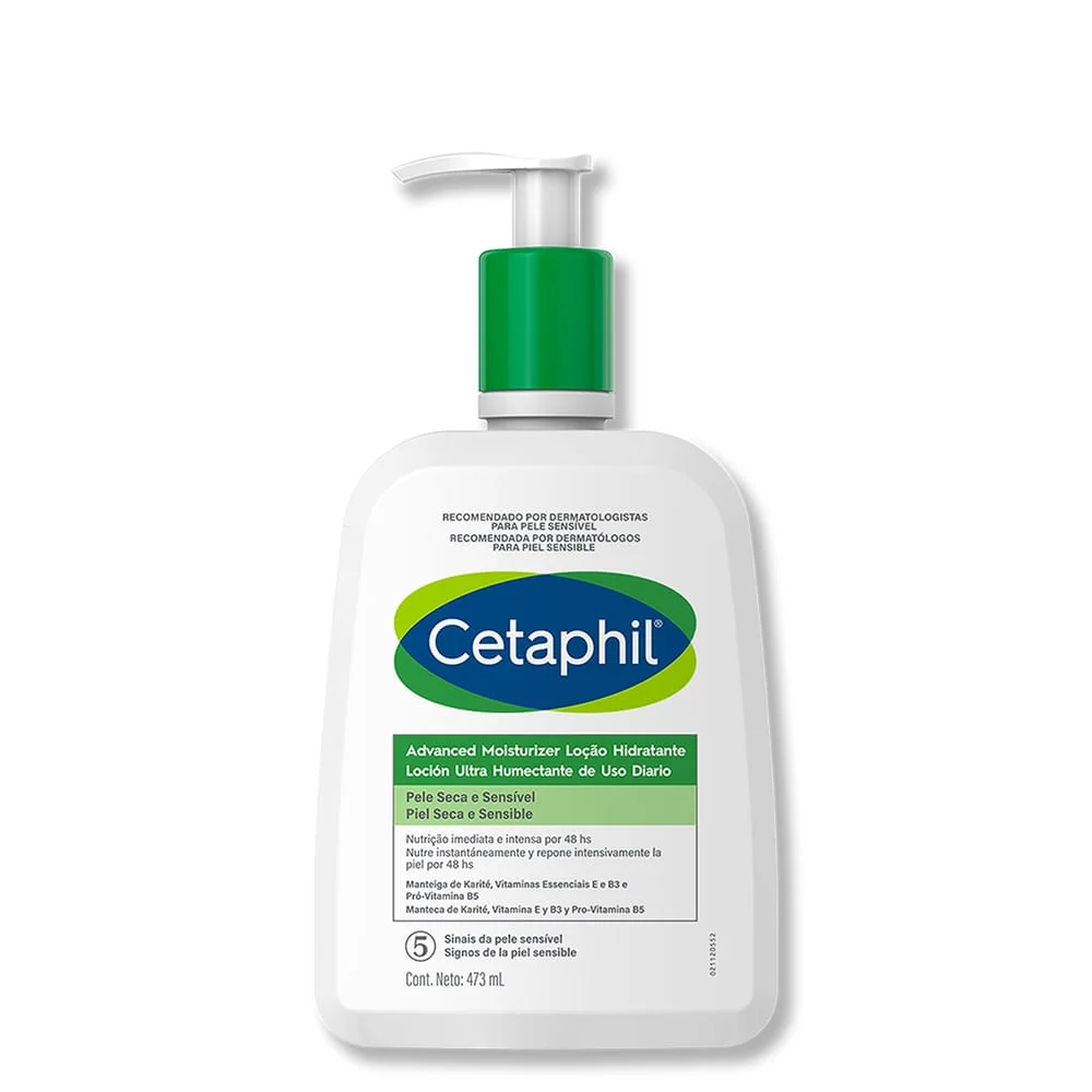 Loção Corporal Cetaphil Advanced Moisturizer Hidratante Peles Secas e Sensíveis 473ml