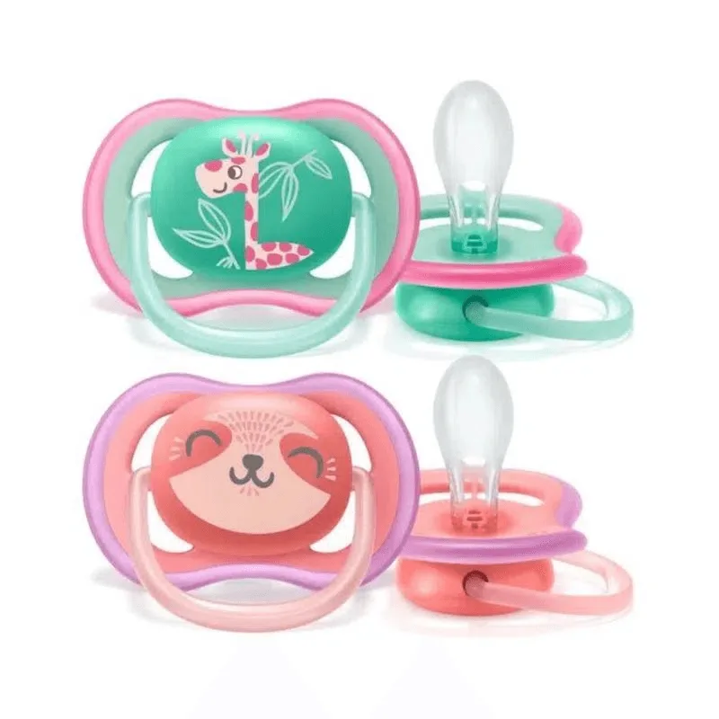 Chupeta Philips Avent Ultra Air +18 meses Silicone Rosa 2 Unidades
