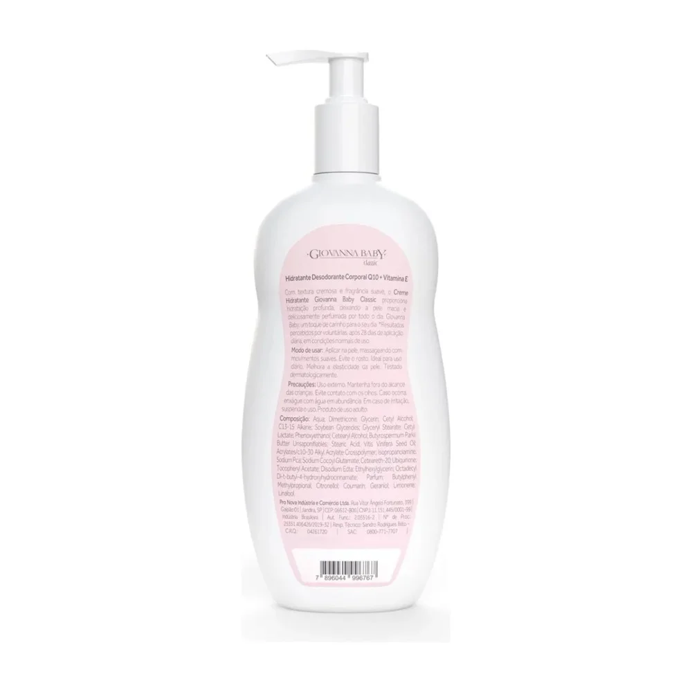 Loção Corporal Giovanna Baby Classic Q10  Hidratante 400ml