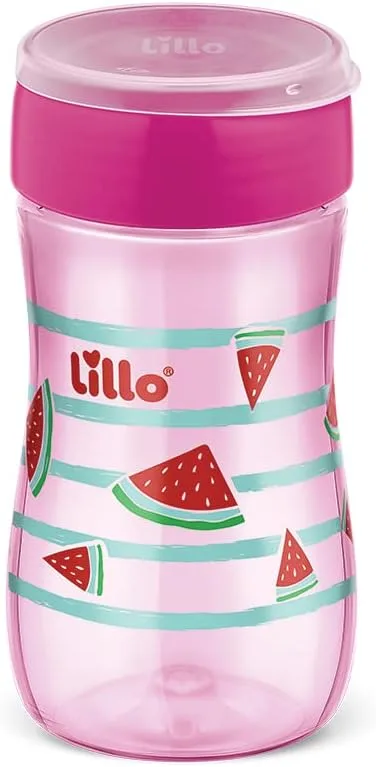 Copo de Transição Lillo Super Evolution 360º +8 meses Antivazamento Rosa 300ml 1 Unidades