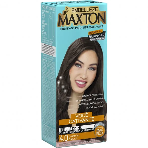 Tintura Maxton Castanho Natural 4 0