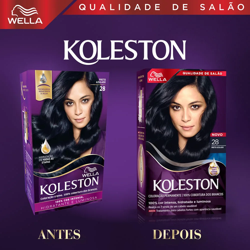 Tintura Koleston Preto Azulado 28