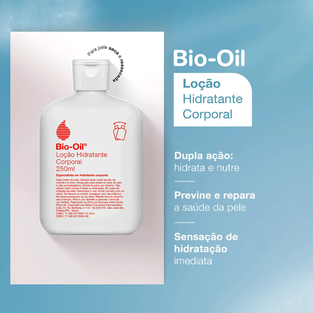 Loção Corporal Bio-Oil Hidratante Pele Seca 250ml