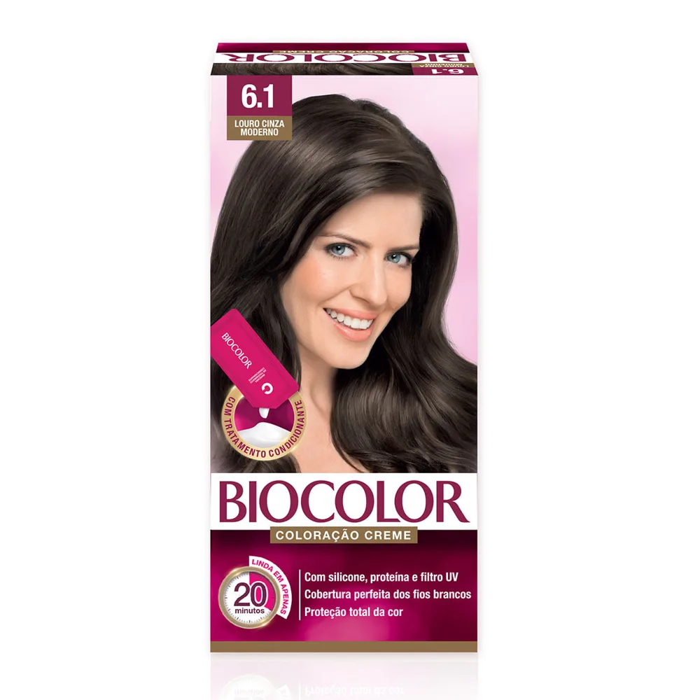 Tintura Biocolor Mini Louro Cinza Moderno 6.1
