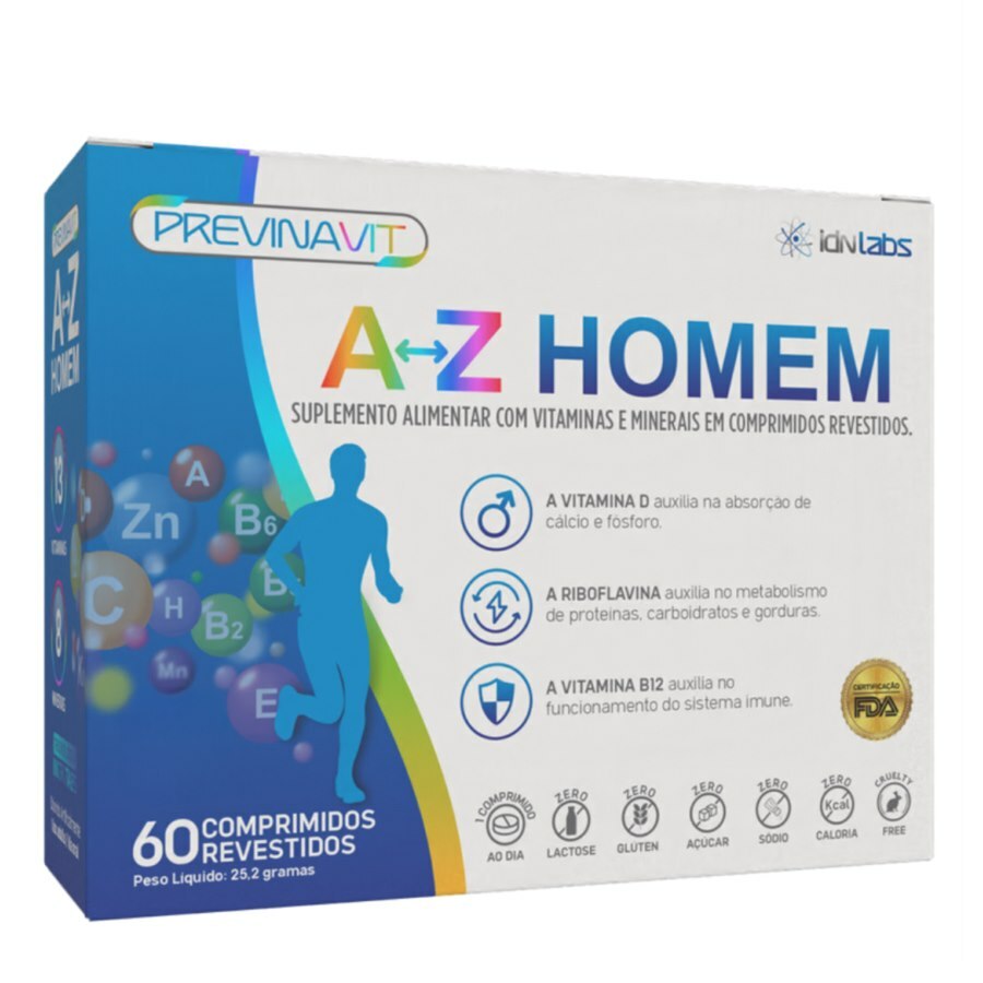 Previnavit A–Z Homem Multivitamínico — 60 Comprimidos