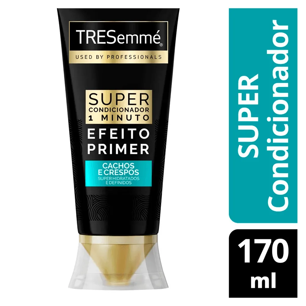 Super Condicionador TRESemmé 1 Minuto Efeito Prime Cachos e Crespos 170ml