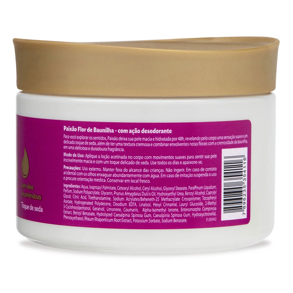 Loção Hidratante Paixão Flor de Baunilha 300g